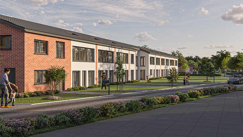 Gebäude 2 - Büro mit Hallenanbau Idee